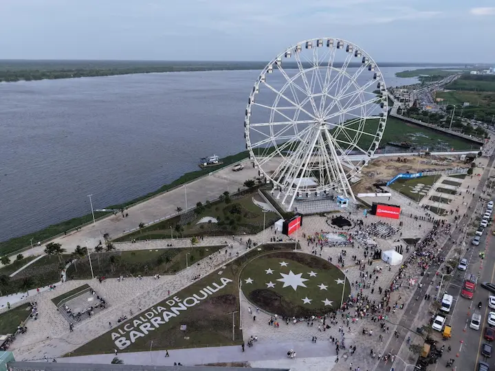 Rueda de Chicago en el Gran Malecón de Barranquilla