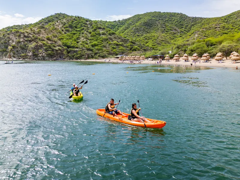 Kayak en bahía Taganga Santa Marta